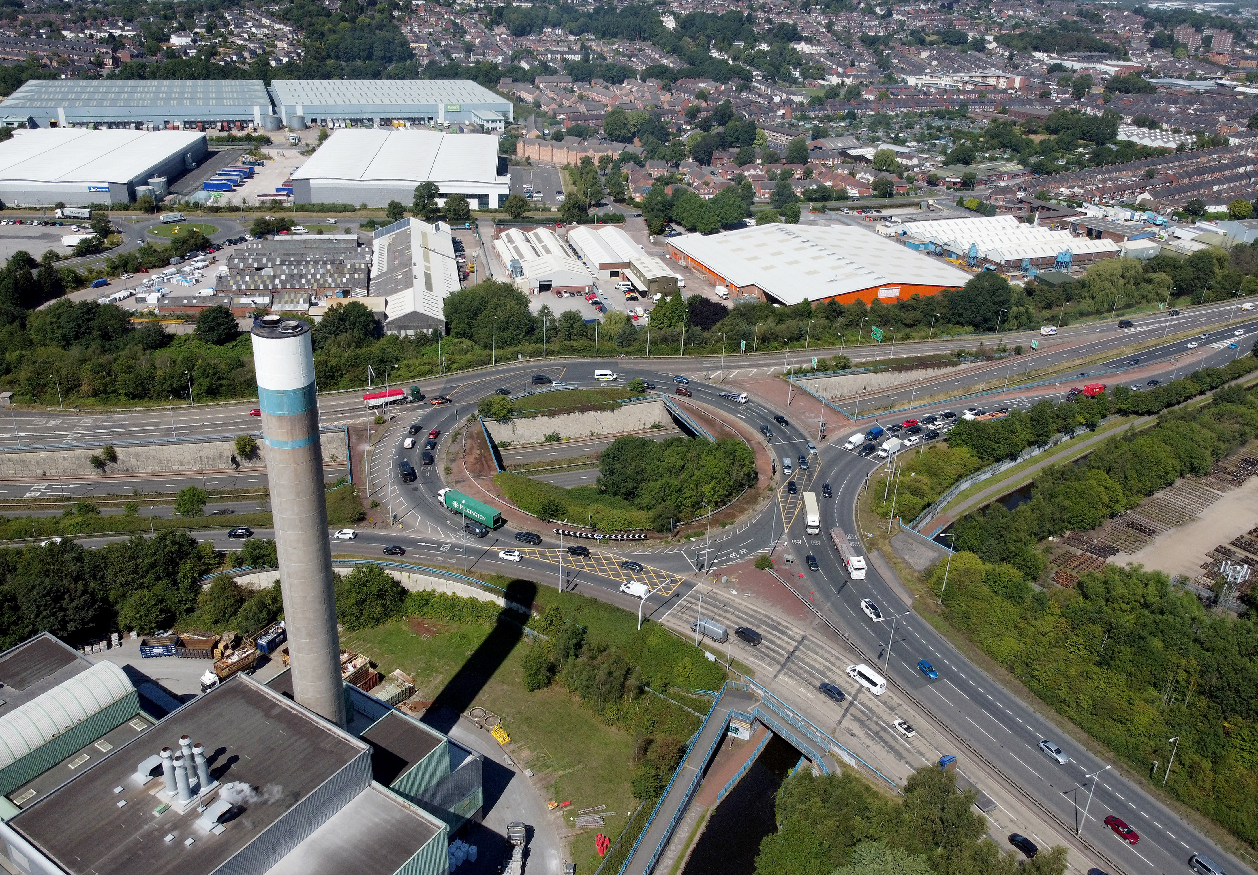 A50 A500 Sideway Roundabout